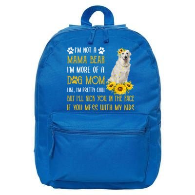 Sunflower Kuvasz Mom Mothers Day Dog Mom Gift 16 in Basic Backpack