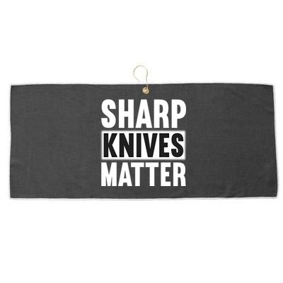 Sharp Knives Matter/bushcraft Survival Cool Gift Large Microfiber Waffle Golf Towel