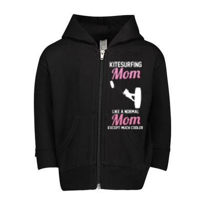 Surfing Kitesurfer Mom Gift Toddler Zip Fleece Hoodie