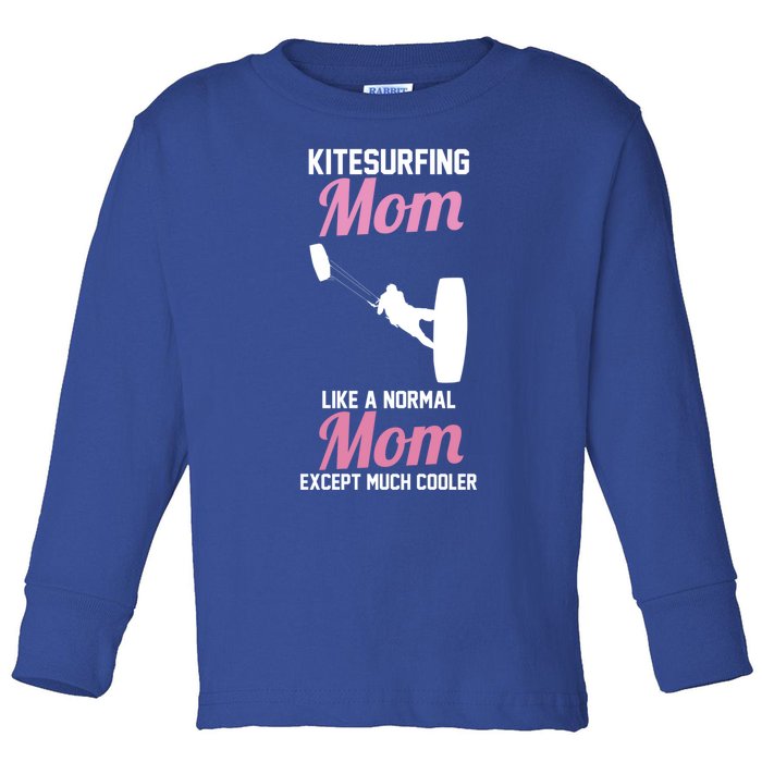 Surfing Kitesurfer Mom Gift Toddler Long Sleeve Shirt