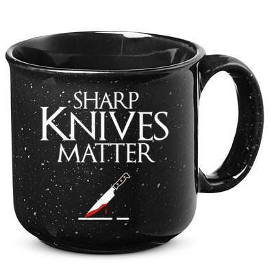 Sharp Knives Matter Cooking Chef And Cook Funny Gift Funny Parody Funny Gift 15oz Campfire Ceramic Mug