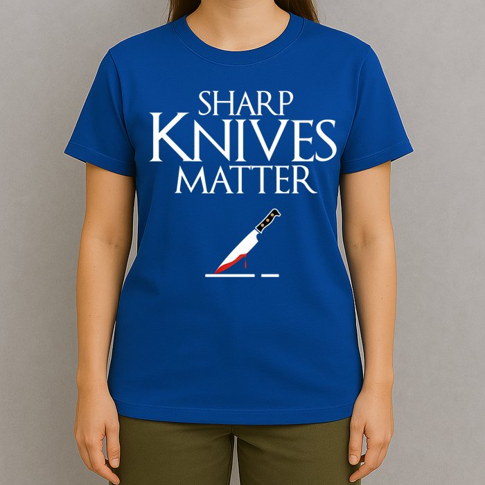 Sharp Knives Matter Cooking Chef And Cook Funny Gift Funny Parody Funny Gift T-Shirt