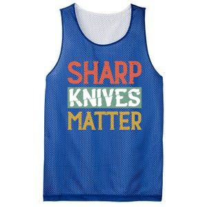 Sharp Knives Matter Cooking Lover Kitchen Chef Gift Mesh Reversible Basketball Jersey Tank