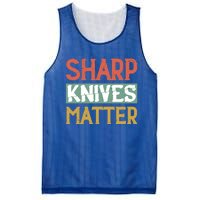 Sharp Knives Matter Cooking Lover Kitchen Chef Gift Mesh Reversible Basketball Jersey Tank