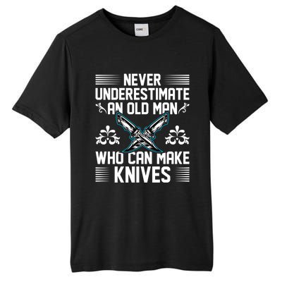 Sharp Knives Matter Funny Blacksmithing Blacksmith Gift Tall Fusion ChromaSoft Performance T-Shirt