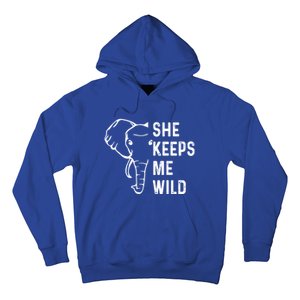 She Keeps Me Wild Elephant Matching Couple Valentines Day Gift Hoodie