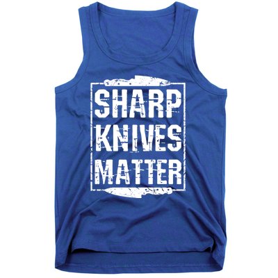 Sharp Knives Matter Chefs Tee Chef Knife Culinary Christmas Great Gift Tank Top