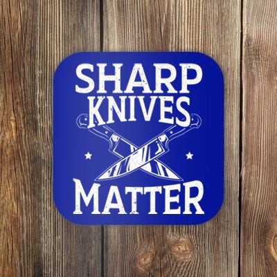 Sharp Knives Matter Culinary Chef Cute Gift Coaster