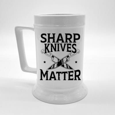 Sharp Knives Matter Culinary Chef Cute Gift Beer Stein