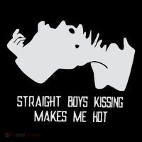 Straight Kissing Makes Me Hot Tall T-Shirt