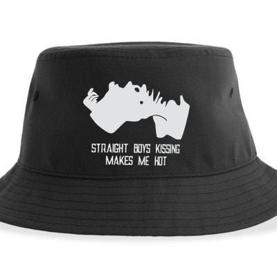 Straight Kissing Makes Me Hot Sustainable Bucket Hat