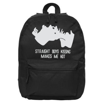 Straight Kissing Makes Me Hot 16 in Basic Backpack