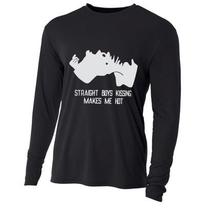 Straight Kissing Makes Me Hot Cooling Performance Long Sleeve Crew