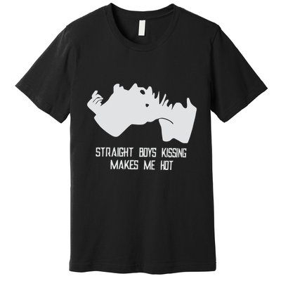 Straight Kissing Makes Me Hot Premium T-Shirt