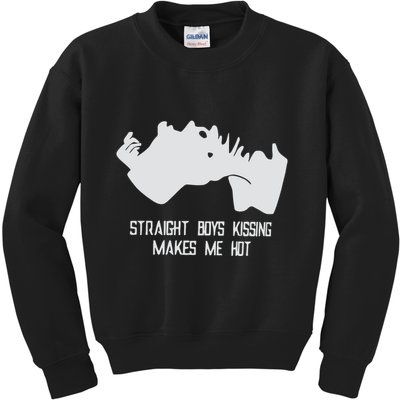 Straight Kissing Makes Me Hot Kids Sweatshirt
