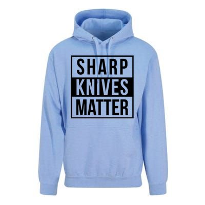 Sharp Knives Matter Funny Culinary Chef Bbq Grill Gift Unisex Surf Hoodie