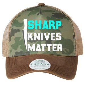 Sharp Knives Matter Funny Outfit Gift Legacy Tie Dye Trucker Hat