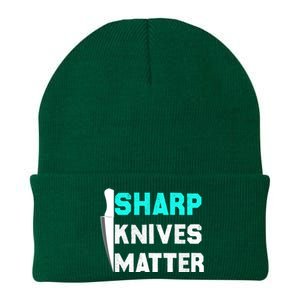 Sharp Knives Matter Funny Outfit Gift Knit Cap Winter Beanie