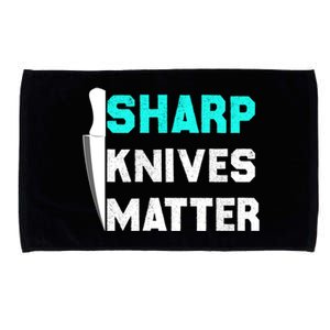 Sharp Knives Matter Funny Outfit Gift Microfiber Hand Towel