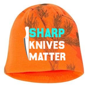 Sharp Knives Matter Funny Outfit Gift Kati - Camo Knit Beanie