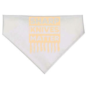 Sharp Knives Matter Knife Collector Knife Collecting Gift USA-Made Doggie Bandana