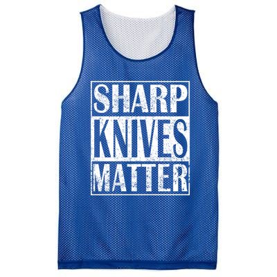 Sharp Knives Matter Outdoor Enthusiast Tee Gift Mesh Reversible Basketball Jersey Tank