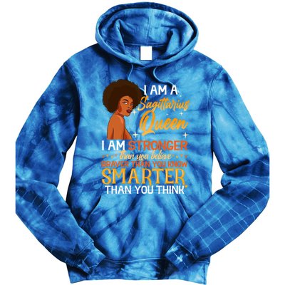 Sagittarius Knows More Than She Says Birthday Gift Tie Dye Hoodie