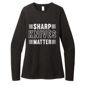 Sharp Knives Matter Cool Gift Womens CVC Long Sleeve Shirt