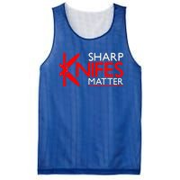 Sharp Knives Matter Gift Mesh Reversible Basketball Jersey Tank