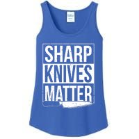 Sharp Knives Matter Cook Funny Culinary Funny Chef Gift Ladies Essential Tank