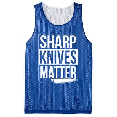 Sharp Knives Matter Cook Funny Culinary Funny Chef Gift Mesh Reversible Basketball Jersey Tank