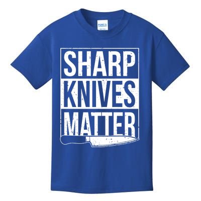 Sharp Knives Matter Cook Funny Culinary Funny Chef Gift Kids T-Shirt