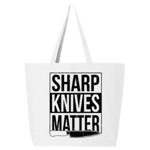 Sharp Knives Matter Cook Funny Culinary Funny Chef Gift 25L Jumbo Tote