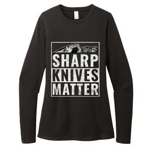 Sharp Knives Matter Funny Cook Gift Womens CVC Long Sleeve Shirt