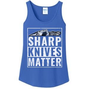 Sharp Knives Matter Funny Cook Gift Ladies Essential Tank