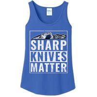 Sharp Knives Matter Funny Cook Gift Ladies Essential Tank