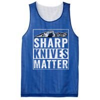 Sharp Knives Matter Funny Cook Gift Mesh Reversible Basketball Jersey Tank