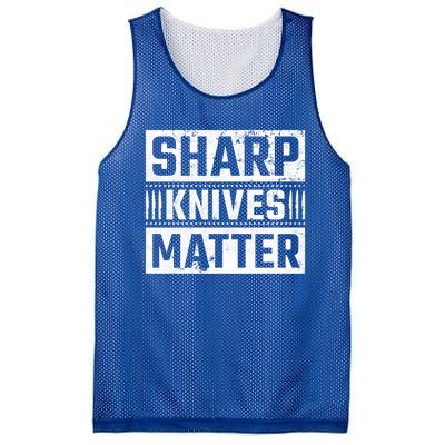 Sharp Knives Matter Knife Collector Gift Mesh Reversible Basketball Jersey Tank