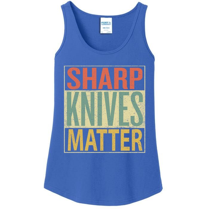 Sharp Knives Matter Gift Chef Knives Gift Funny Outfit Gift Ladies Essential Tank