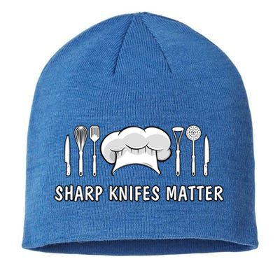 Sharp Knifes Matter Cooking Chef Utensils Cook Great Gift Sustainable Beanie