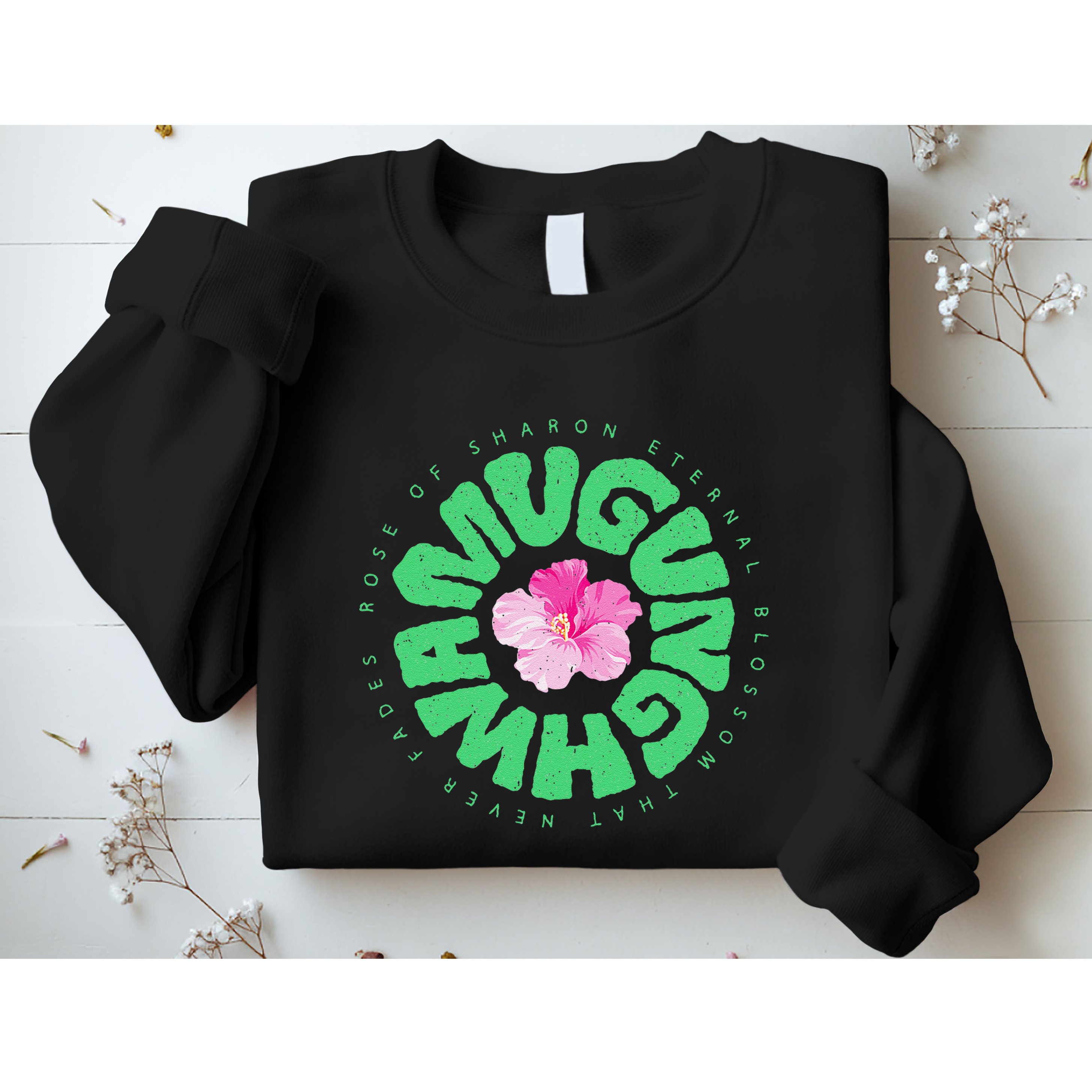 South Korea National Flower Mugunghwa Rose Of Sharon Gift Sweatshirt