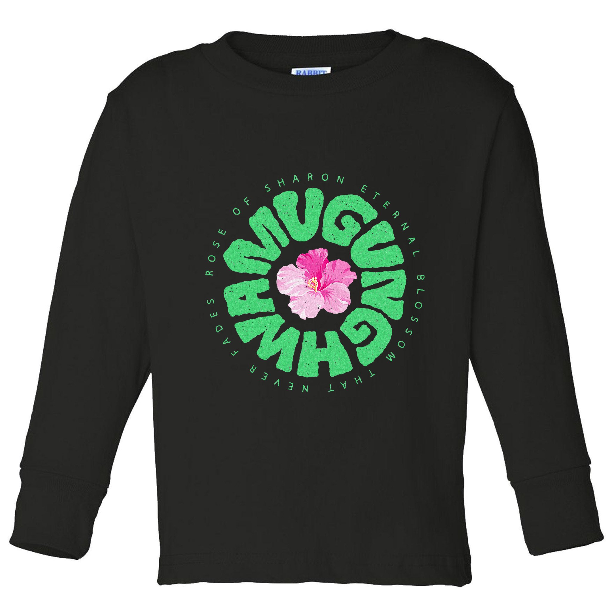 South Korea National Flower Mugunghwa Rose Of Sharon Gift Toddler Long Sleeve Shirt
