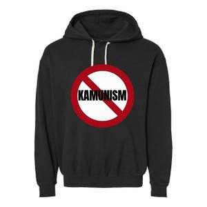 Stop Kamunism No Communism 2024 Us Election Supporters Funny Garment-Dyed Fleece Hoodie