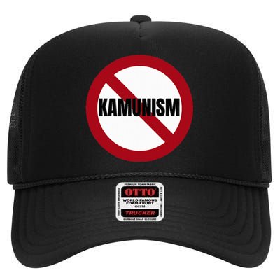 Stop Kamunism No Communism 2024 Us Election Supporters Funny High Crown Mesh Back Trucker Hat