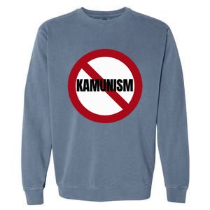 Stop Kamunism No Communism 2024 Us Election Supporters Funny Garment-Dyed Sweatshirt