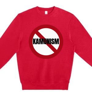 Stop Kamunism No Communism 2024 Us Election Supporters Funny Premium Crewneck Sweatshirt