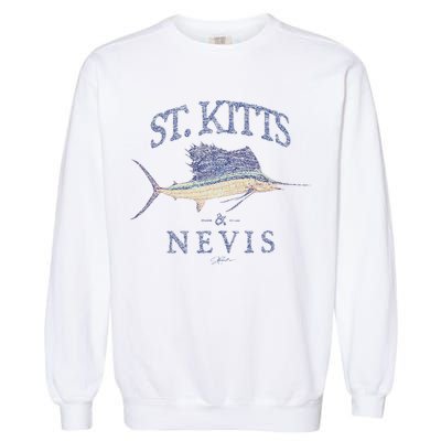 St. Kitts & Nevis Vintage Sailfish Garment-Dyed Sweatshirt