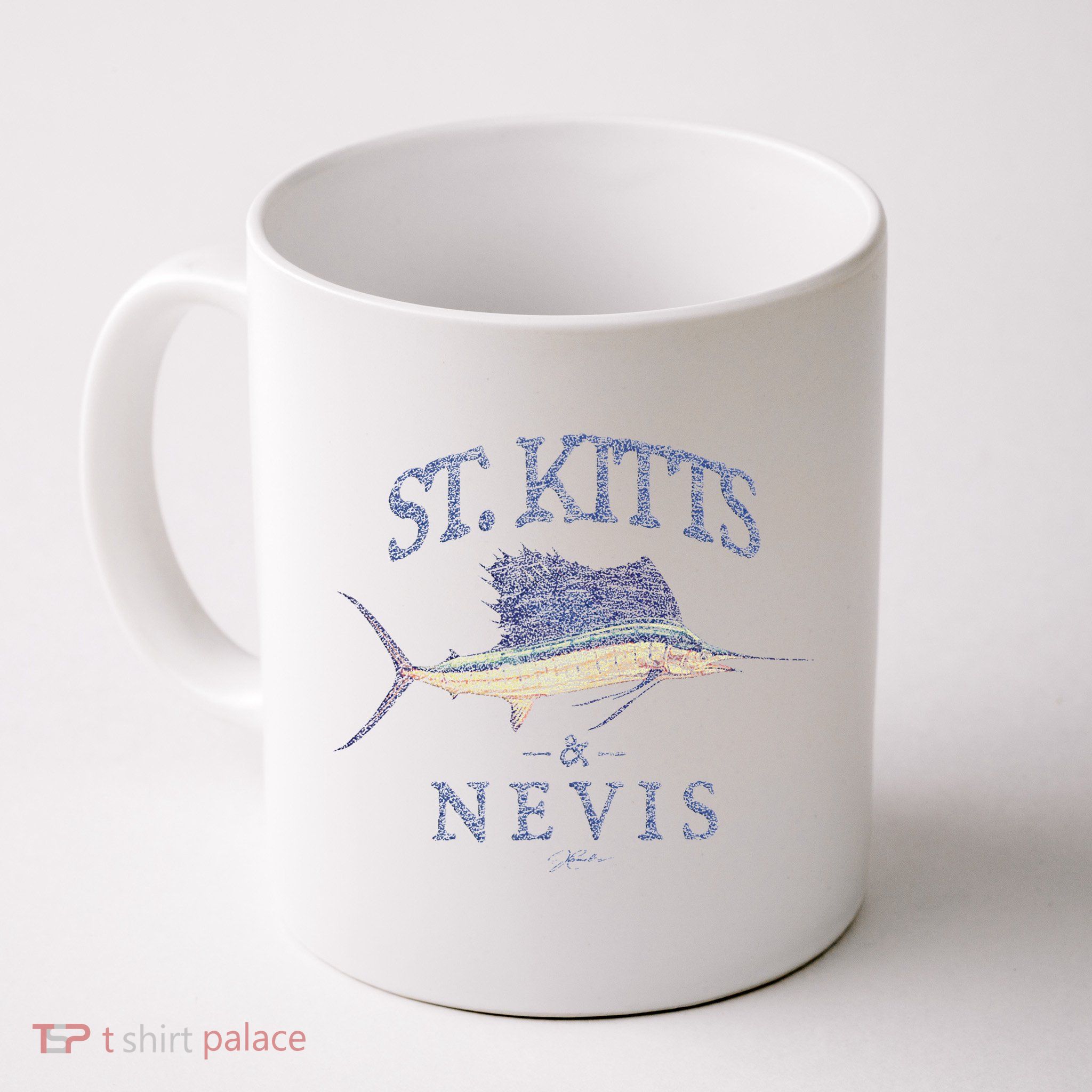 St. Kitts & Nevis Vintage Sailfish Mug