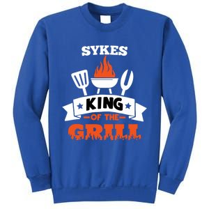 Sykes King Of The Grill Grilling Bbq Chef Master Cooking Cute Gift Sweatshirt