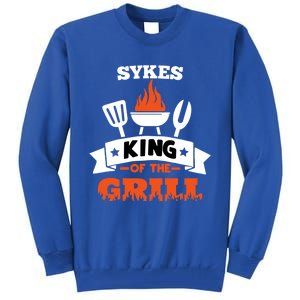 Sykes King Of The Grill Grilling Bbq Chef Master Cooking Cute Gift Tall Sweatshirt